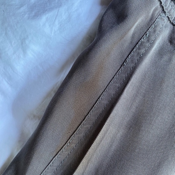 AllSaints Portere Parka Jacket · Army Green Lyocell Drape Hooded Coat · W's Sz 4 - Picture 11 of 15